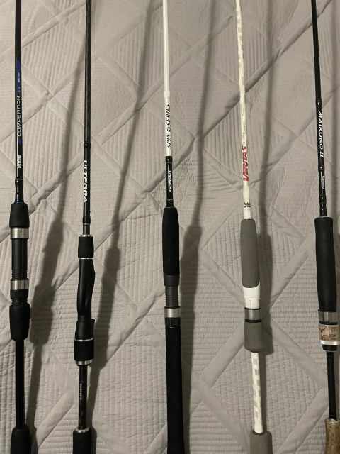 Assorted fishing rods, Fishing