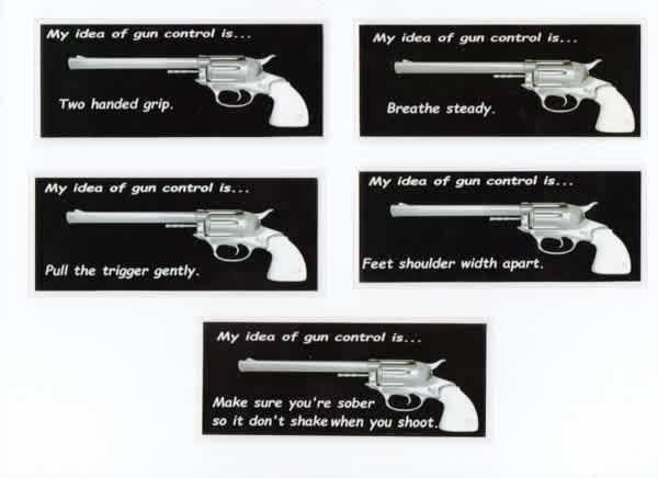 5 Colored Laminated Bookmarks. Gun Control. Weapons. Pistols. | Other ...