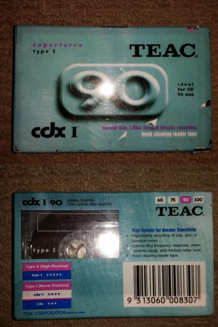 1x Teac 90 mins cassette tape,new in pack 3 new sony tapes(last pic), Stereo Systems, Gumtree Australia Parramatta Area - Granville