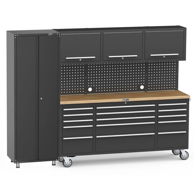 UltraTool Work Bench 15 Drawers, Door & Tall Garage