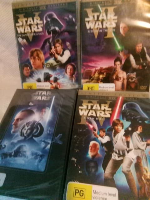 STAR WARS 4 DVD BOX SETS-LIMITED EDITIONS - 7 DISCS | CDs & DVDs ...