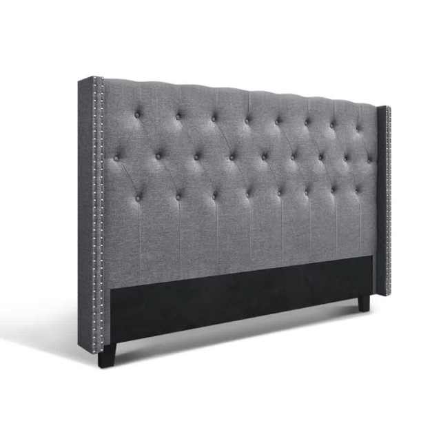 HANNA Art Deco Inspired Bed Head Headboard Bedhead with Winged Sides