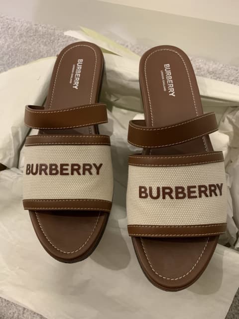 Burberry Sandals -tan and cream colour. Size 40 | Women's Shoes | Gumtree  Australia Campbelltown Area - Denham Court | 1306734379