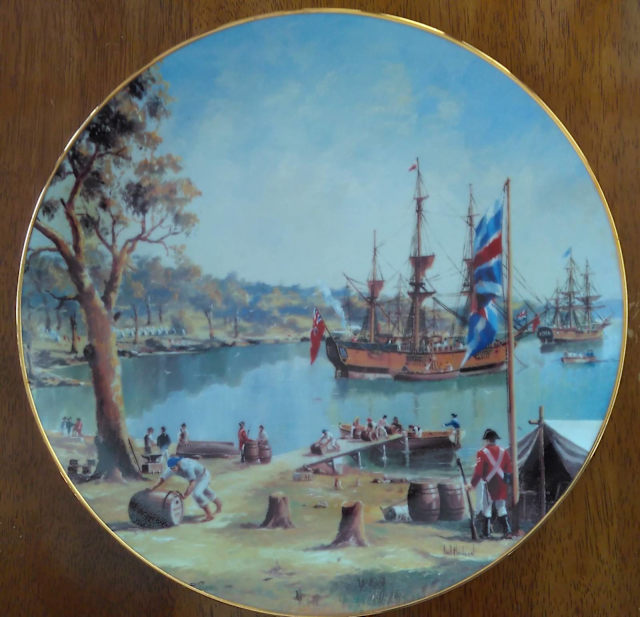 The Ships of the First Fleet Collectors Plate Collectables Gumtree
