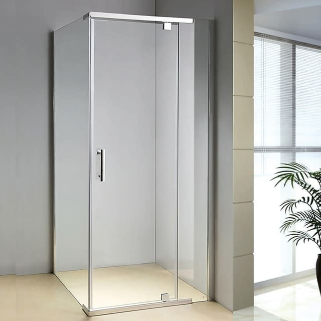 Shower Screen 1000x800x1900mm Framed Safety Glass Pivot Door By D