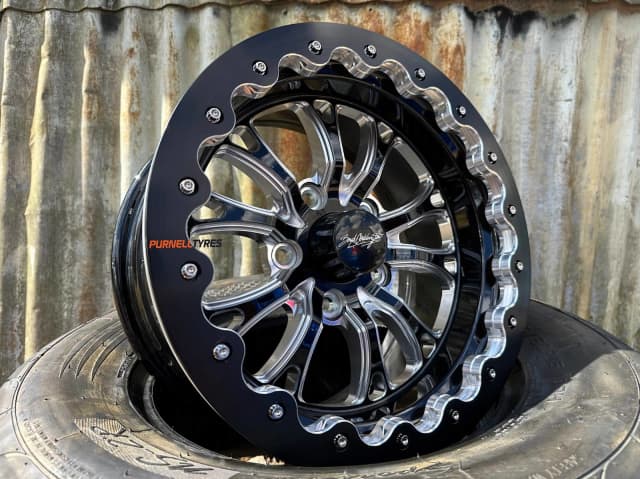 15 17 inch boyd bristol black milled pro street wheels ford chev hq ...