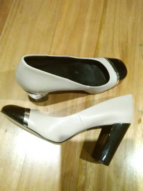 calvin klein block heel