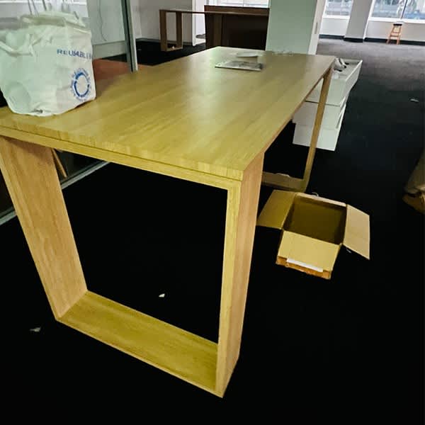 Table With Square Base in Good Condition Buffets & Side Tables