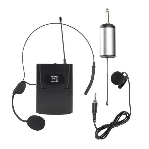 Wireless Lavaliere Cordless Microphone Lapel Mic Headset Digital SLR