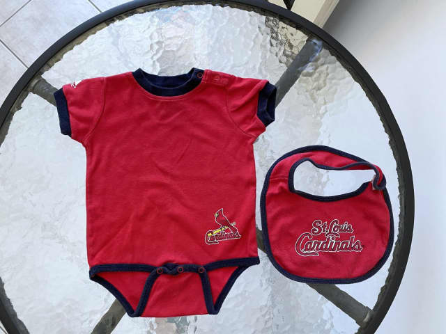 Newborn & Infant Red St. Louis Cardinals Running Home Bodysuit