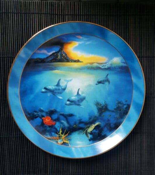 Underwater HavenFranklin Mint Collectors Plate,Dolphin Plate,Dolphin