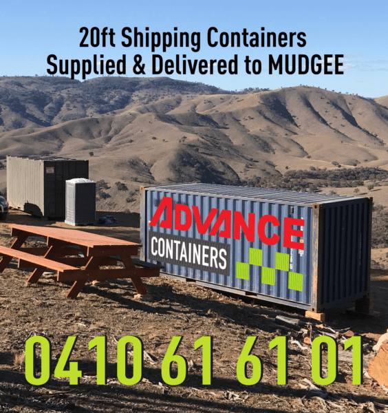 20ft Shipping Containers Supplied & Delivered to MUDGEE region