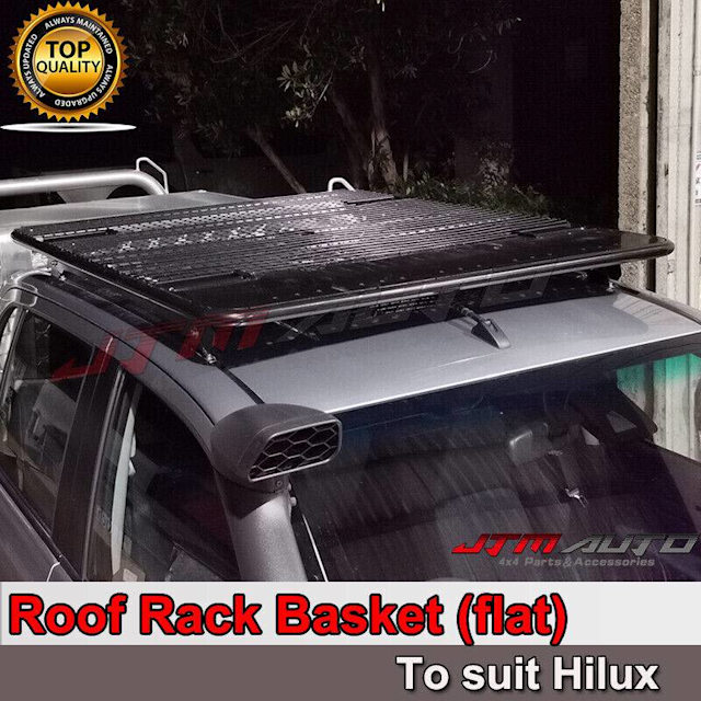 Universal Black Roof Rack Basket(Flat)2suitToyotaHiluxN70 N80 2005Plus Auto Body parts