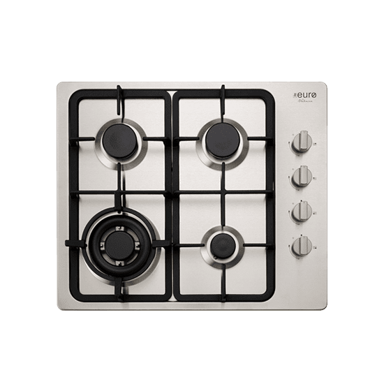 Euro EV3WCTSFD 60cm Stainless Gas Cooktop Cooktops & Rangehoods