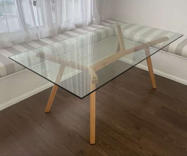 Glass dining table rectangular Dining Tables in Wakerley QLD