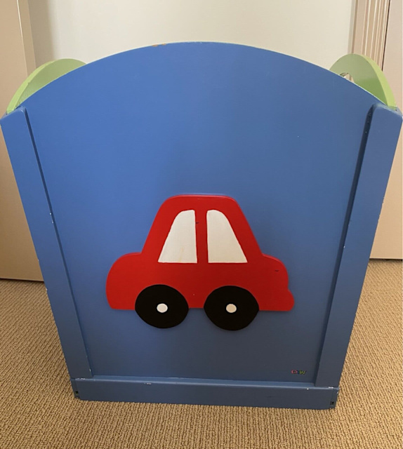 Kid’s blue Wooden Toy Box in excellent condition Toys Indoor