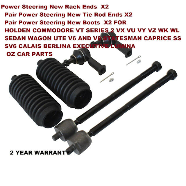 Power Steering Rack Ends Boots Tie Rod Ends KIT FOR COMMODORE VX VY VZ