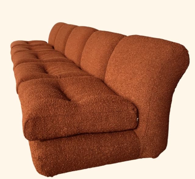 Vintage MCM Italian Five Piece Modular Sofa C1970s FULLY RESTORED