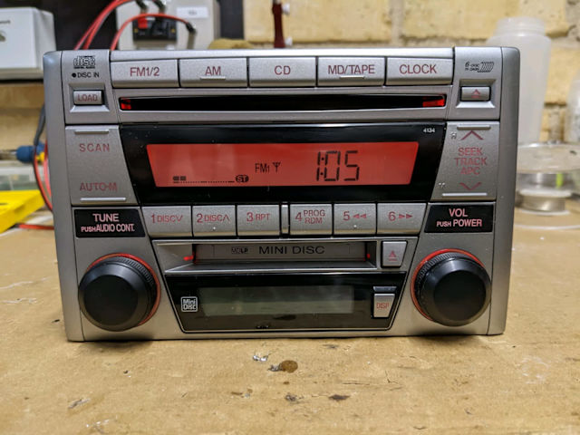 Mazda MX5 NB OEM Radio MiniDisc and Cd stacker. 2000 - 2005 | Audio