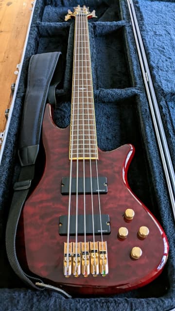 schecter diamond series custom 5 bass