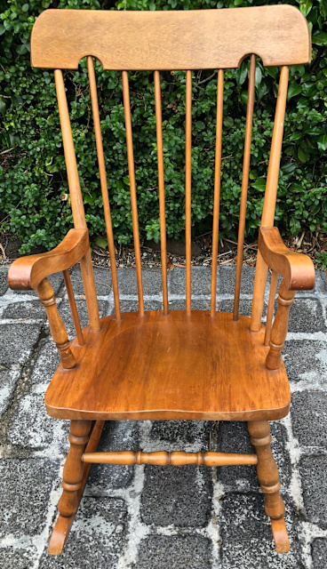 Solid Timber High Backed Rocking Chair Available - Armchairs in Boronia ...