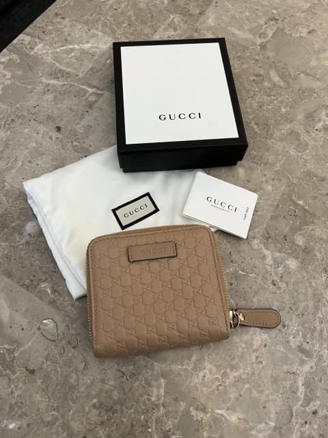 Authentic Gucci Long Wallet Brown Guccissima Leather