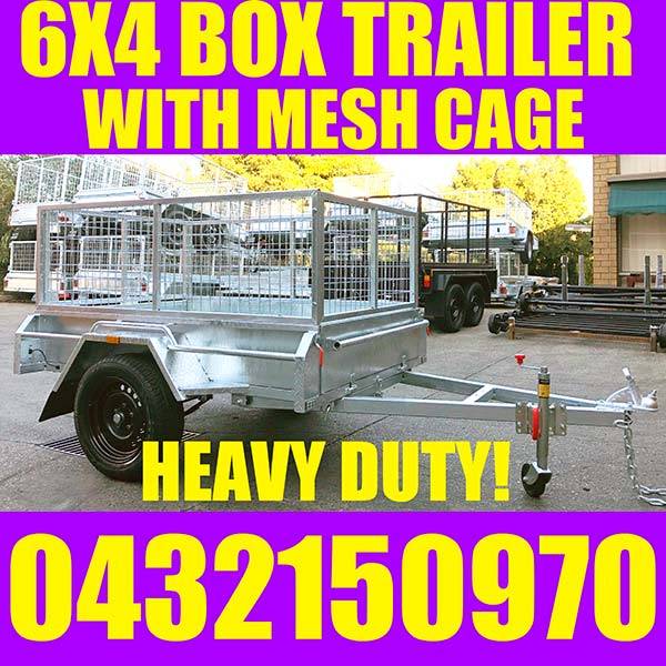 6x4 single axle box trailer with cage Adelaide | Trailers | Gumtree ...