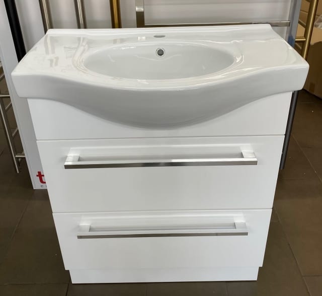 750mm SEMIRECESS VANITY UNIT on KICKBOARD Building Materials in