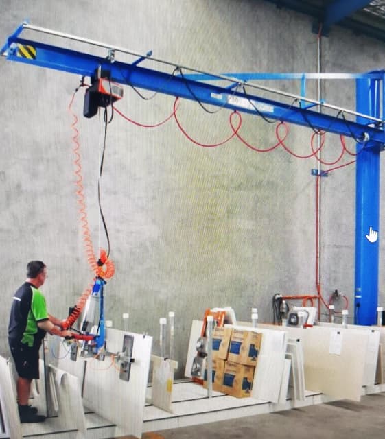 500kg JIB CRANE/HOIST/LIFTER. VACULEX VACUUM TUBE LIFTER/CRANE/HOIST