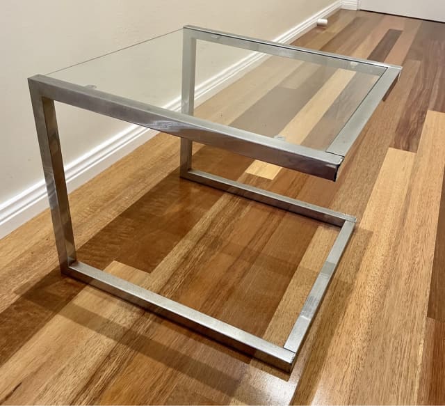 Free Glass and metal side or coffee table Coffee Tables Gumtree