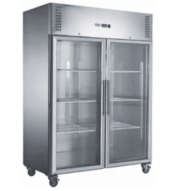 FEDX Two Full Glass Door Upright Freezer 1200LRent or Buy Fridges