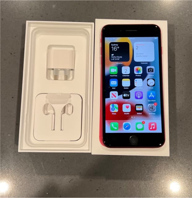 Unlocked Red iPhone 8 Plus 256GB 84% battery health | iPhone