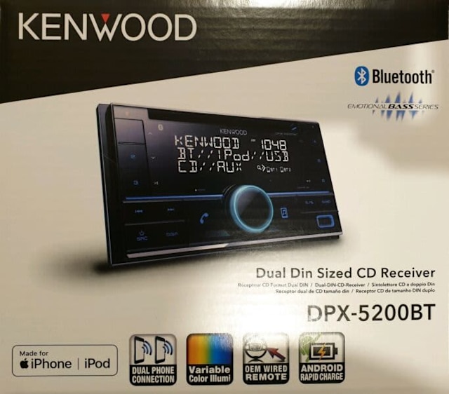 KENWOOD DPX5200BT Car Stereo CD/USB receiver, bluetooth buildin