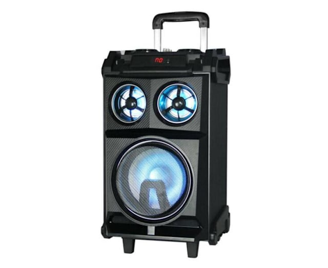 Bluetooth Active Speaker System Portable Dj Pa Usb Microsd Led