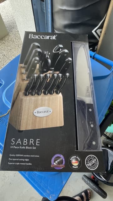 Baccarat sabre knife sales block 14 piece