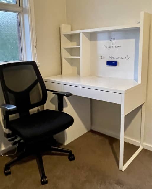 IKEA Micke student desk with hutch PLUS Office Chair Desks Gumtree