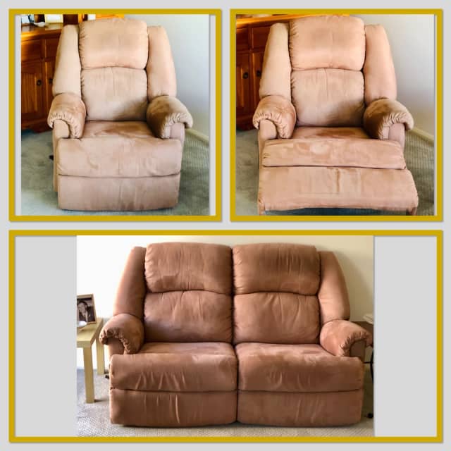 NEG 3Pc Lounge Suite with Foot Rests (Pickup Only Bribie Is) Sofas