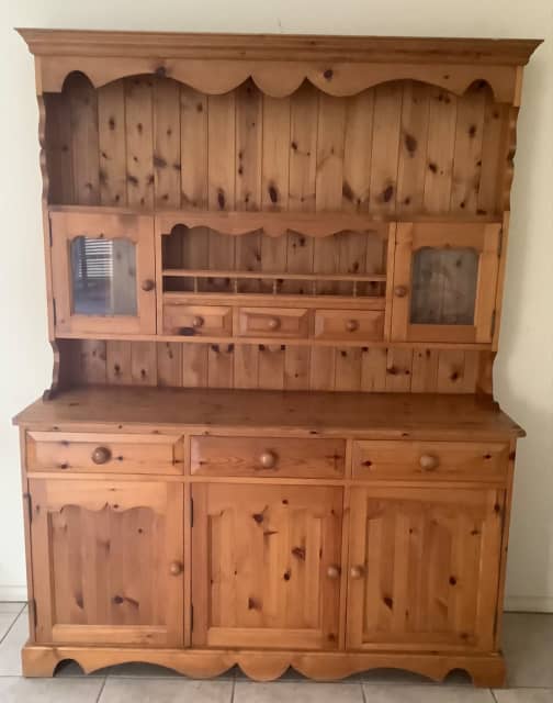 Welsh pine buffet and hutch Buffets & Side Tables Gumtree Australia