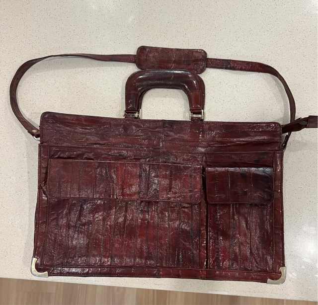 Vintage Eel skin Bag/briefcase style Bags in Adamstown Heights NSW
