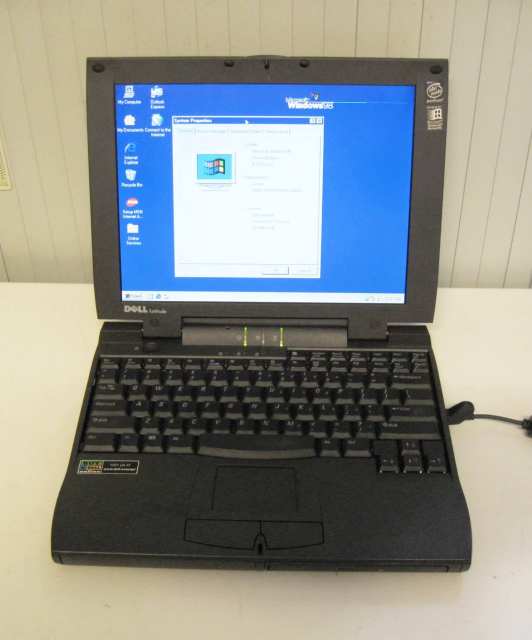 DELL LATITUDE CPI PENTIUM 2 233MHZ MMX LAPTOP WITH WINDOWS 98 - RETRO ...