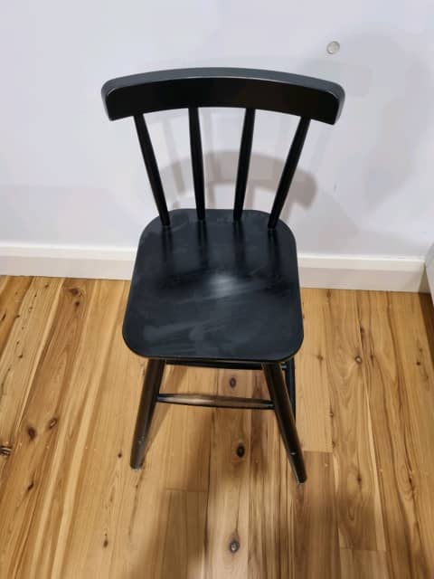 Ikea Junior Chair Black Agam Dining, Black Spindle Dining Chairs Ikea
