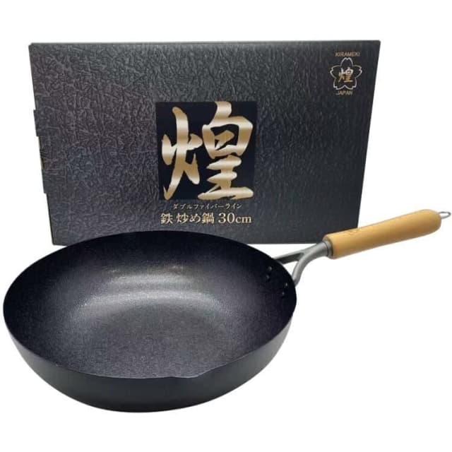 Cast Iron Double Fiber Line Stirfry Wok (Made in Japan) 30cm... Pots & Pans Gumtree