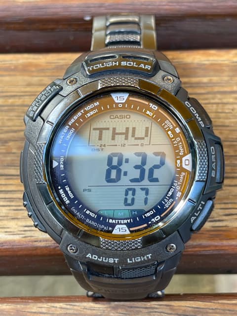 Vintage Casio Pro Trek PRG-80 YT Black Titanium