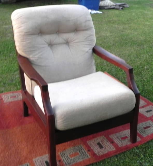 Mid Century Modern Parker Large Teak Arm Lounge Chair Armchairs