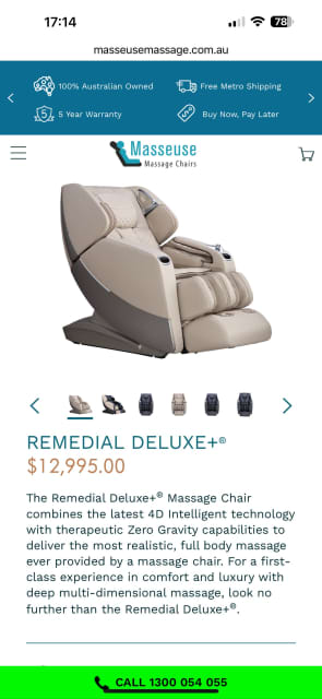 Remedial deluxe massage discount chair