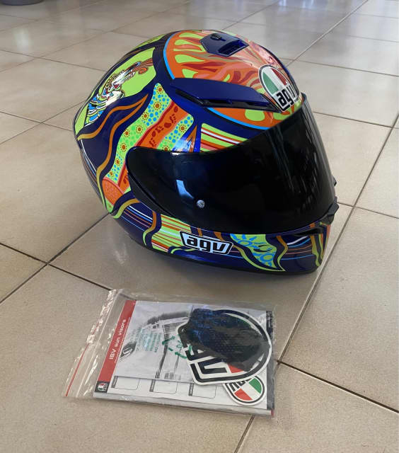  Rare Agv Five Continents Size L Like New Helmet Motorcycle