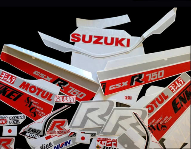 SUZUKI 1985 GSXR750 TEAM YOSHIMURA REPLICA GRAPHIC DECALS KIT Motorcycle & Scooter Accessories