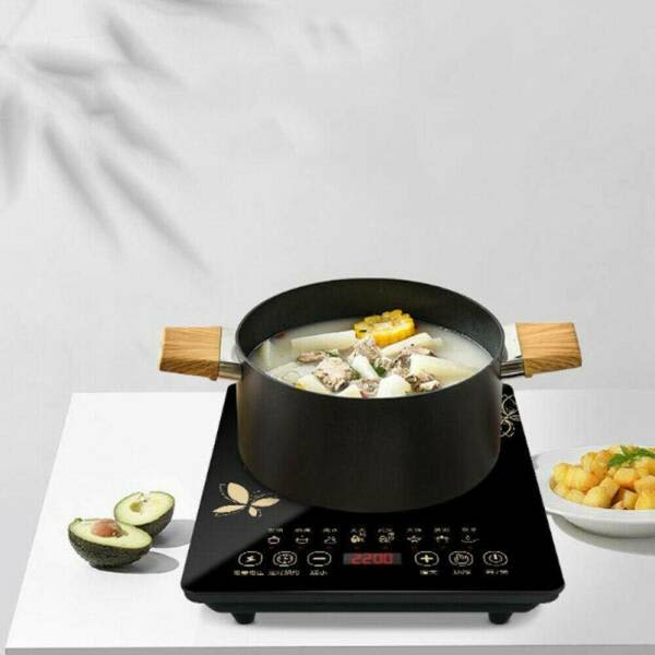 Portable 2200W Electric Induction Cooktop Hotplate Kitchen Cooker Hot