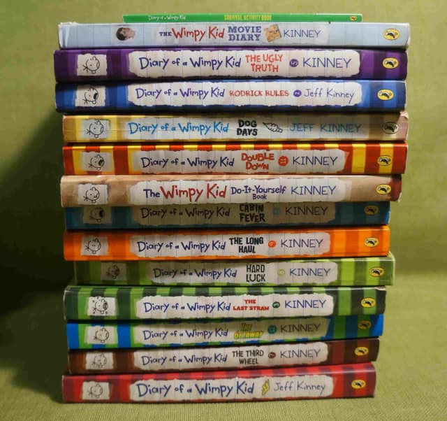 DIARY OF A WIMPY KID x 14 Jeff Kinney Books Set LOT Bulk - Children's ...