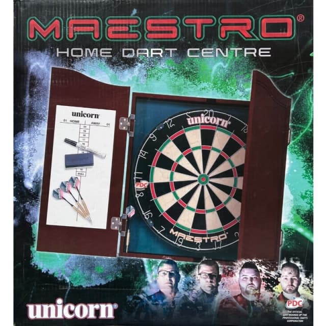 NEW Unicorn Maestro Home Darts Centre Dart Board with Other